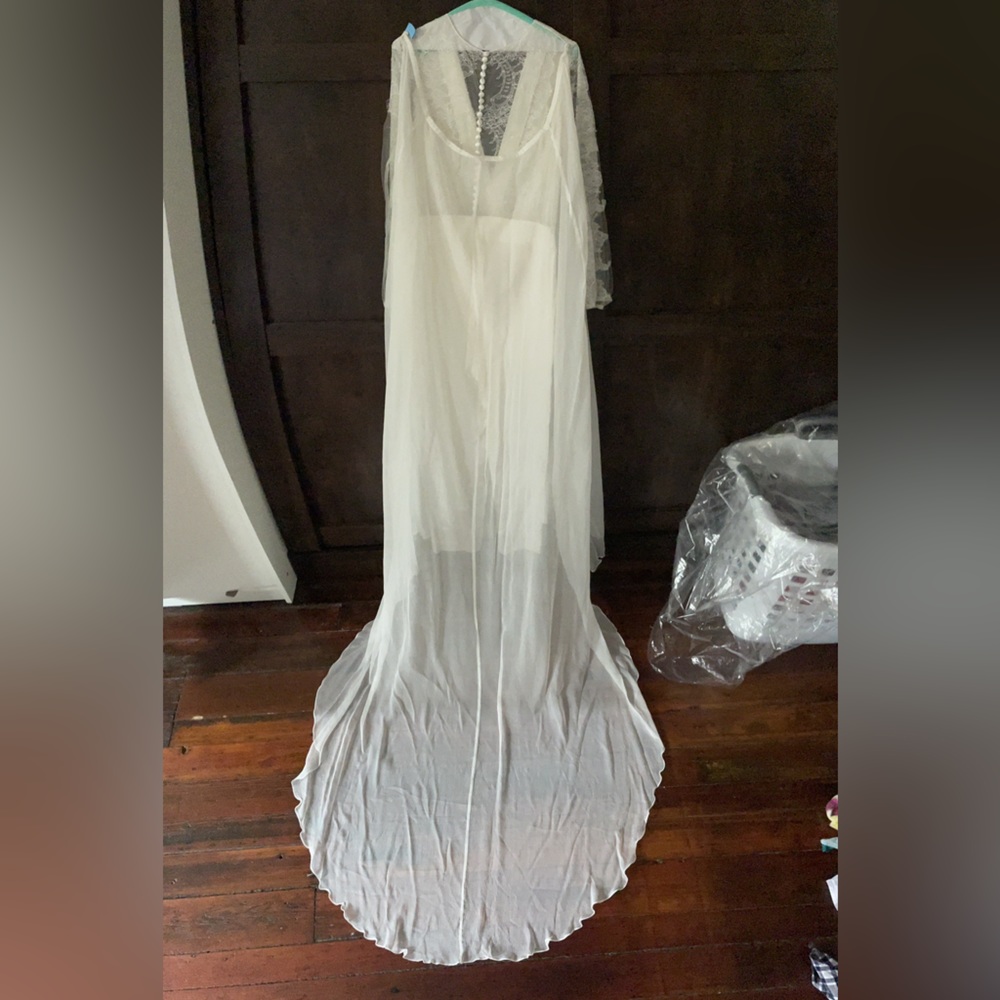 Sanyukta Shrestha Middlemist Ivory 100% Silk Wedding Bridal Jumpsuit UK10 US6 - Picture 12 of 12